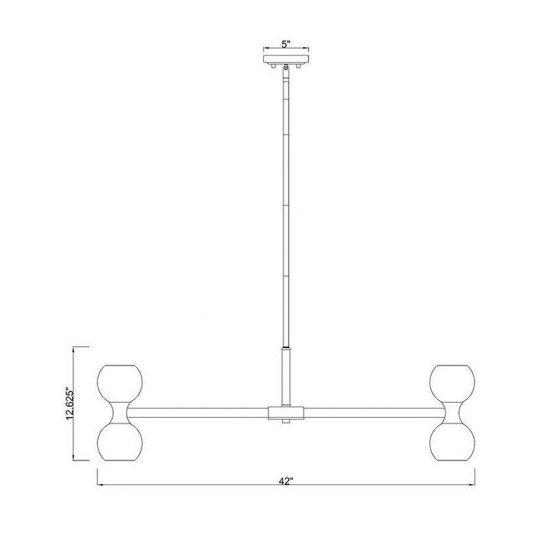 Z-Lite Artemis 20 - Light Chandelier in  Modern Gold