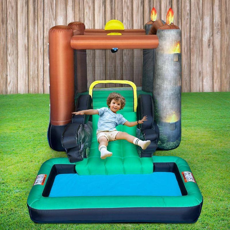 Jurassic World Bounce House with Water Slide and Pool