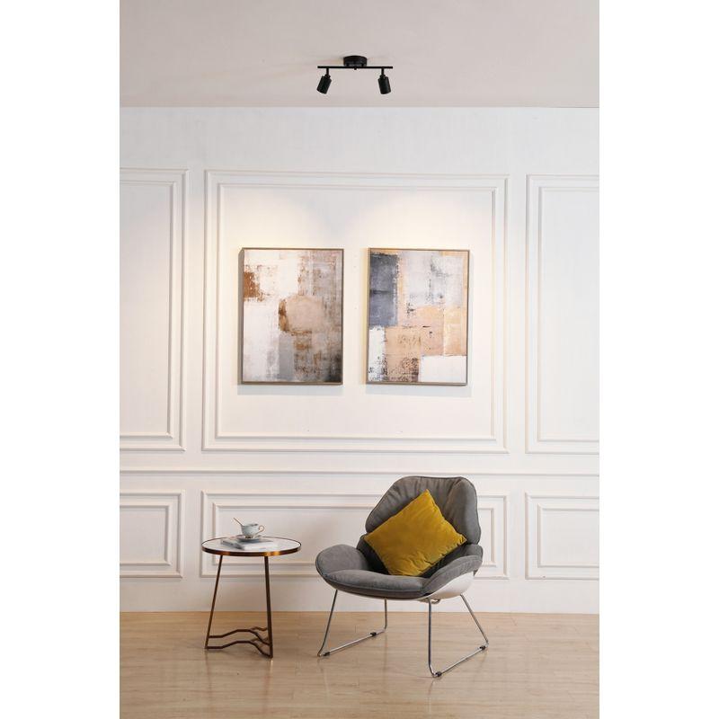 VidaLite Shura 2-Head LED Track Light Black