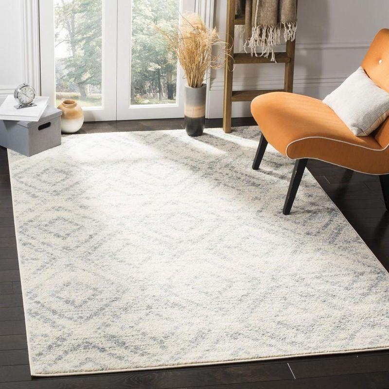 Adirondack ADR131 Machine Made Indoor Area Rug - Ivory/Light Blue - 6'x9' - Safavieh
