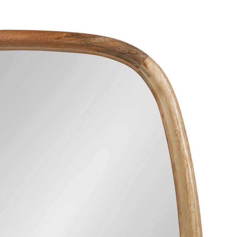 Kate and Laurel Prema Framed Wall Mirror, 26x26, Natural