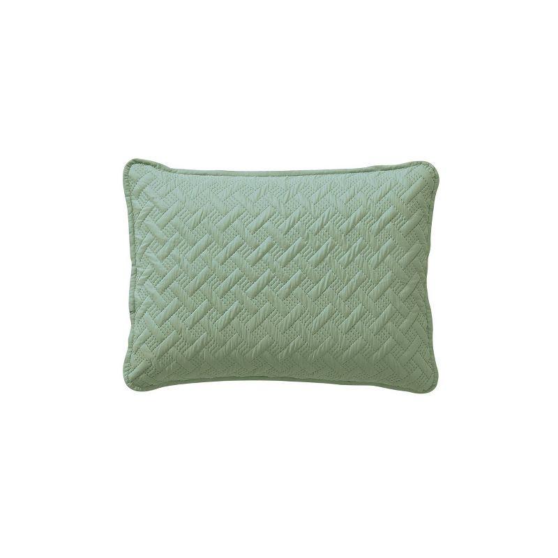 Nina Embossed Basketweave Quilt Set