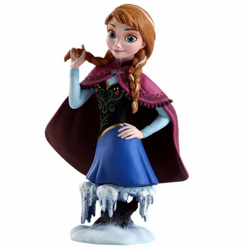 Disney Frozen Anna Blue and Burgundy Resin Figurine