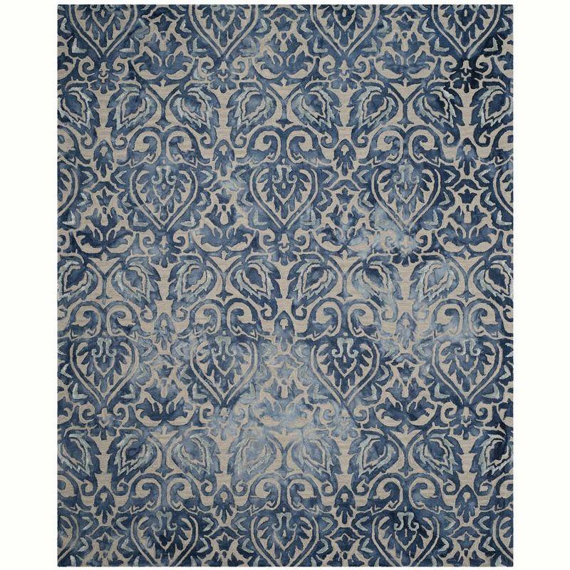 Dip Dye DDY511 Hand Tufted Area Rug - Royal Blue/Beige - 8'x10' - Safavieh.