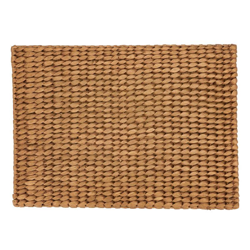 Gold Woven Water Hyacinth Rectangular Placemats Set of 4