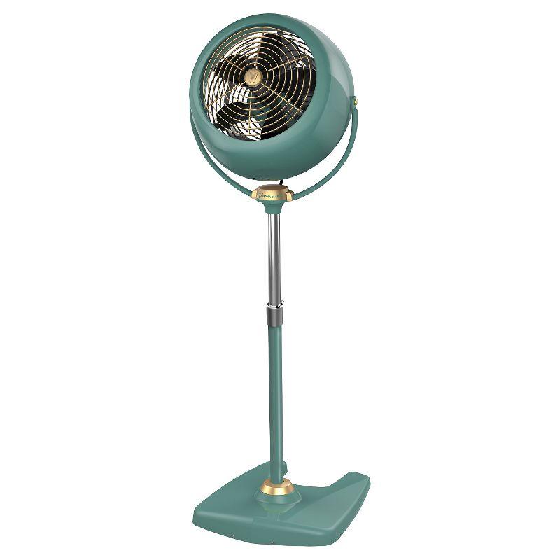 Vornado Timeless Vornado VFAN Sr. Pedestal Vintage Fan Retro Metal Standing Air Circulator for Cooling & Decor 3 Speeds, Adjustable Tilt