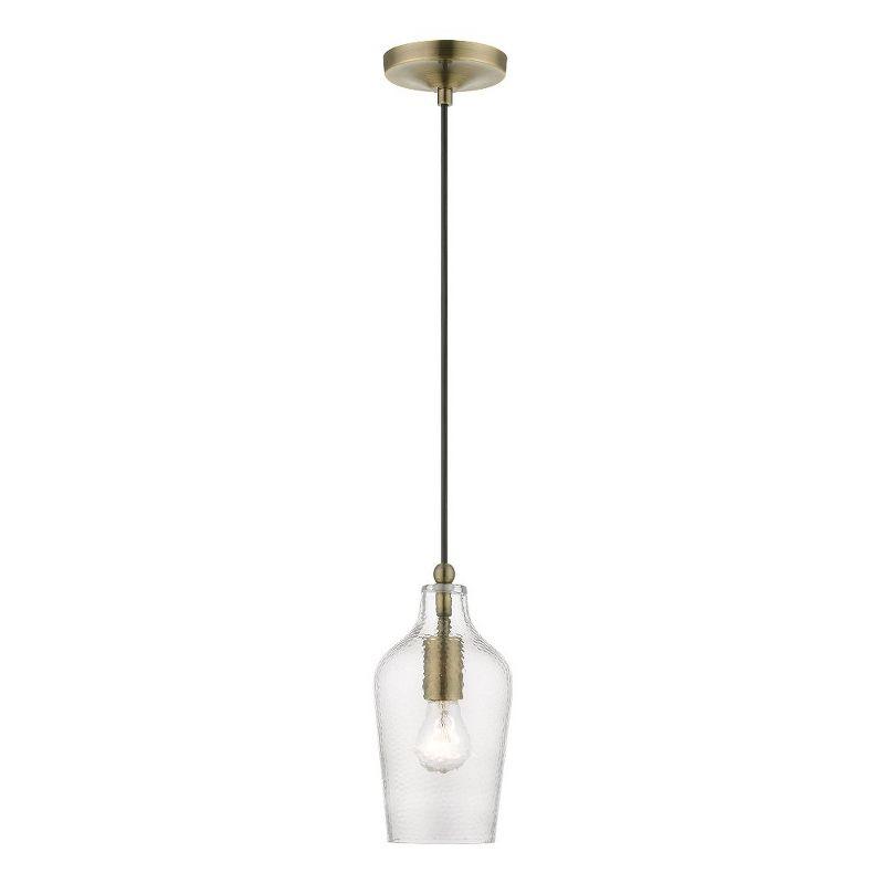 Livex Lighting Avery 1 - Light Pendant in  Antique Brass