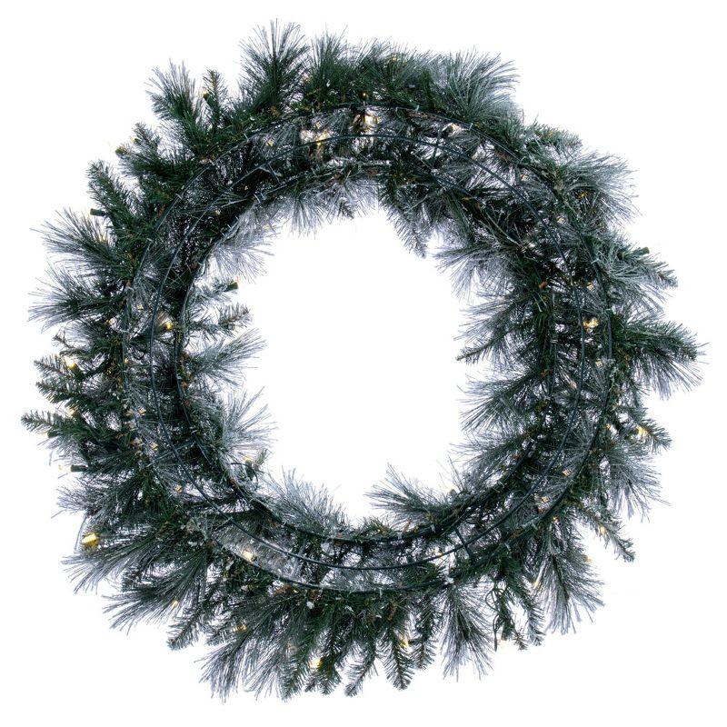 Primrue Faux Lighted Pine 36'' Wreath