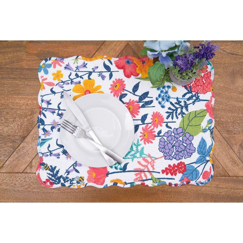 C&F Home Cotton Machine Washable Reversible Placemats