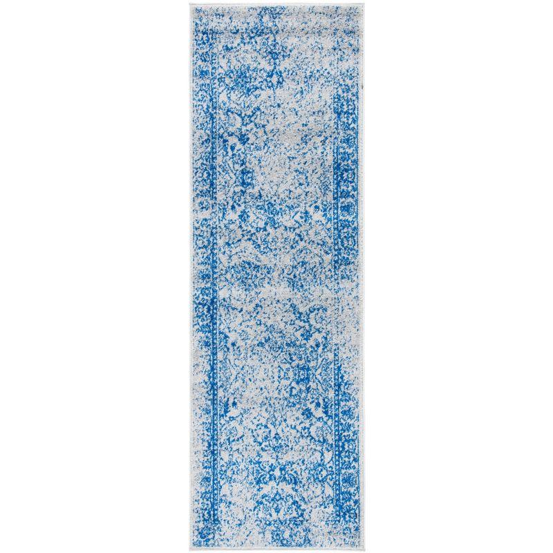 Adirondack ADR109 Machine Made Indoor Runner - Grey/Blue - 2'-6"x18' - Safavieh
