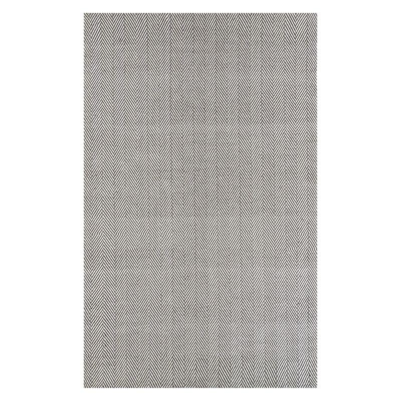 Cotton Hand Loomed Herringbone Cotton Rug - nuLOOM