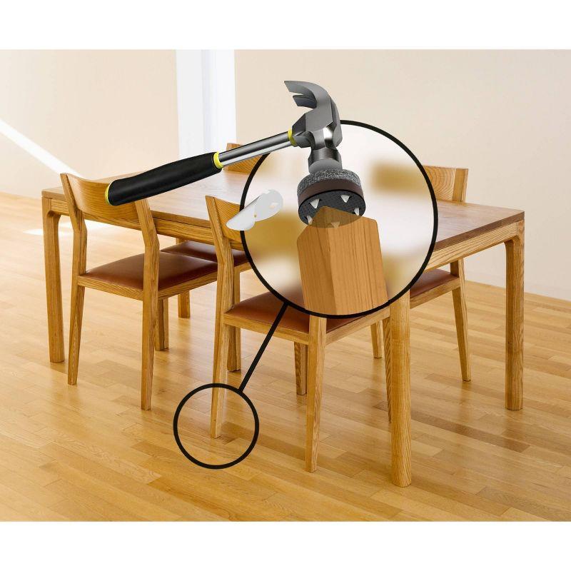 Slipstick Gorillafelt Cb257 Chair Leg Floor Protectors/Felt Glides (Set Of 16) Tap On Felt Furniture Pads Guaranteed To Stay On, 1 Inch Round Sliders (Set of 16)