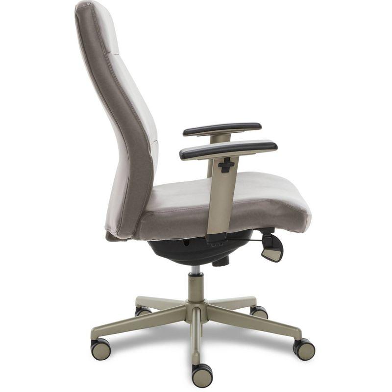 La-Z-Boy Baylor Bonded Leather Adjustable Ergonomic Executive Office Chair with Lumbar Support