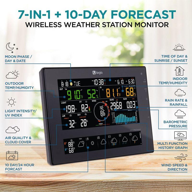 Logia 6'' Solar Powered Wireless Outdoor Weather Station