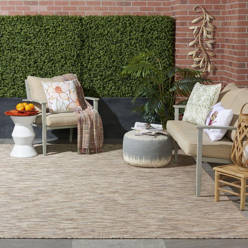 Nourison Positano Solid Indoor Outdoor Rug