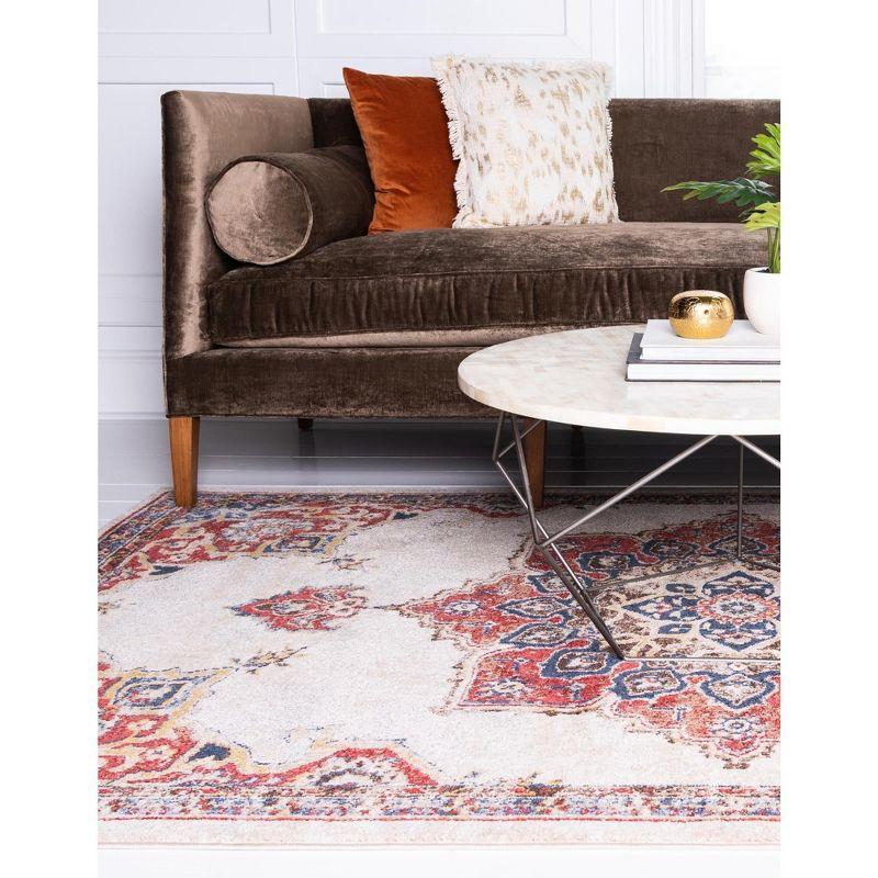 Unique Loom 5' 0 x 8' 0 Utopia Helios Cream Area Rug