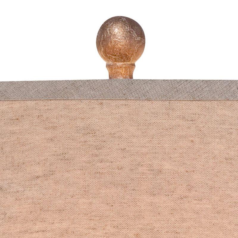 Franklin Iron Works Rustic Farmhouse Table Lamps 29" Tall Set of 2 Brown Leaf Hammered Pot Off White Shade for Bedroom Living Room House Home Bedside