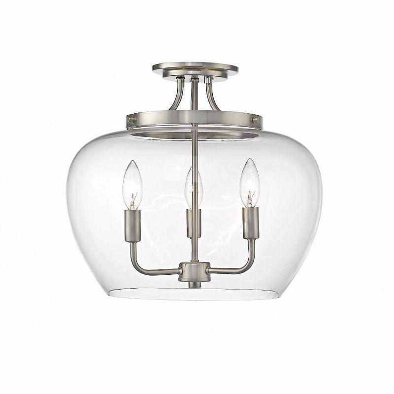 Z-Lite Joliet 3 - Light Semi-Flush Mount in  Olde Brass