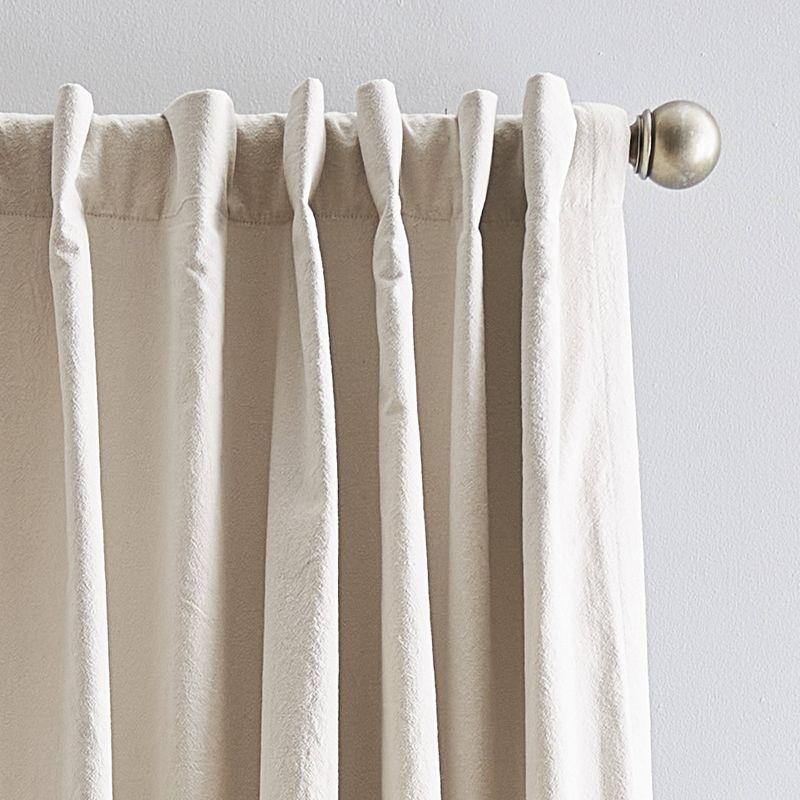 Peri Home Cotton Blend Room Darkening Curtains / Drapes Pair (Set of 2)
