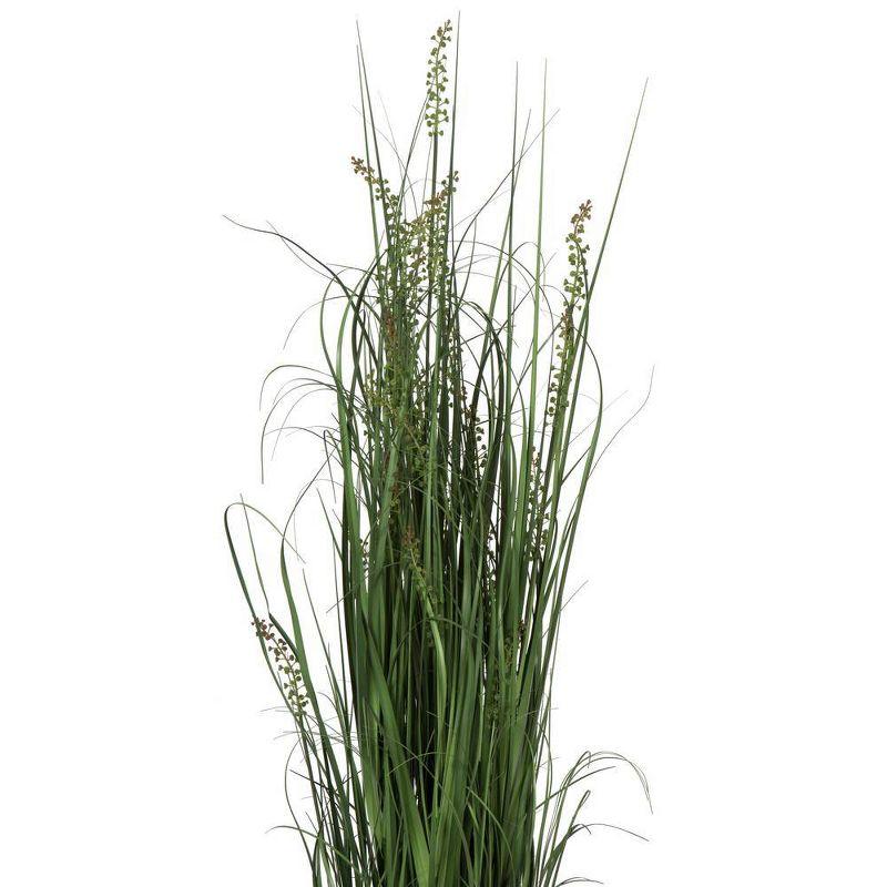 Vickerman Artificial Sheep's Grass in Pot 60": Indoor Faux PVC Grass Decor, Sheltered Outdoor Compatible