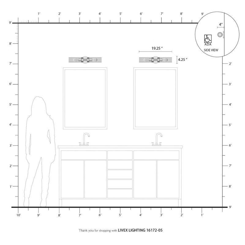 Livex Lighting Ludlow 2 - Light Vanity in  Polished Chrome