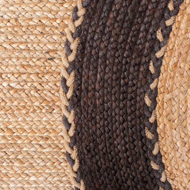 Natural Fiber NFB261 Hand Loomed Indoor Area Rug - Natural/Brown - 4'x6' Oval - Safavieh