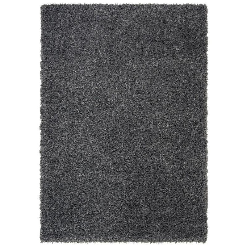 Charcoal Rectangular Shag Area Rug 5'3" x 7'6"