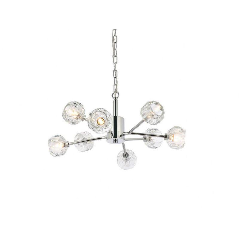 Elegant Lighting Graham 8 - Light Pendant in  Chrome