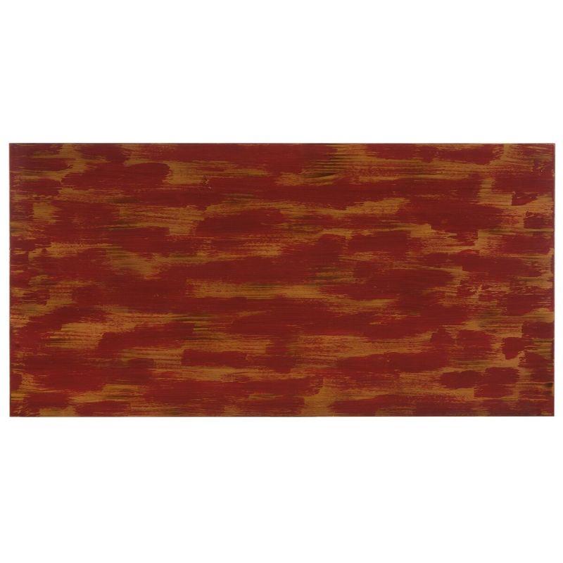 Alec Coffee Table - Distressed Maroon - Safavieh