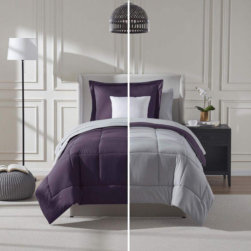 Nestl Bed-in-A-Bag Reversible Comforter Set with Bed Sheets