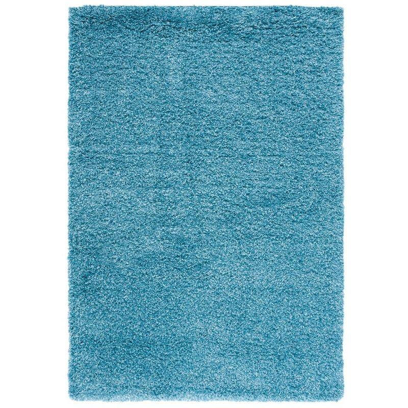 California Shag SG151 Power Loomed Indoor Area Rug - Turquoise - 8'x10' - Safavieh