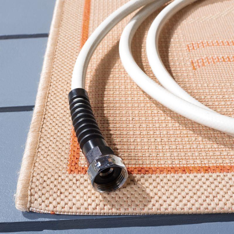 Courtyard CY1906 Power Loomed Indoor and Outdoor Area Rug - Natural/Terra - 9'x12' - Safavieh