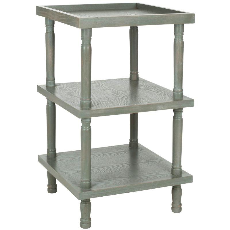 Esmeralda 3 Tier Side Table- Ash Grey - Safavieh.
