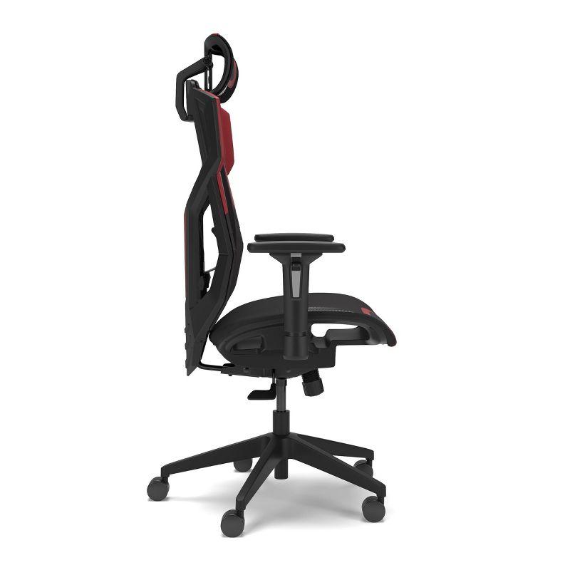 RESPAWN FLEXX Mesh Gaming Chair With Lumbar Support, Ergonomic Gaming Chair with Recline/Tilt Tension Controls, Adjustable Arms, 300lb Max Weight With Wheels for Computer/Desk/Office