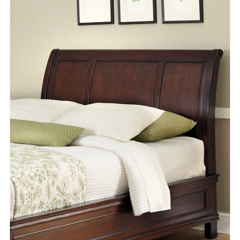 Lafayette Sleigh Headboard Cherry (King) - Home Styles