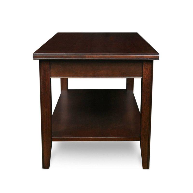 Laurent Condo/Apartment Coffee Table Chocolate Cherry Finish - Leick Home