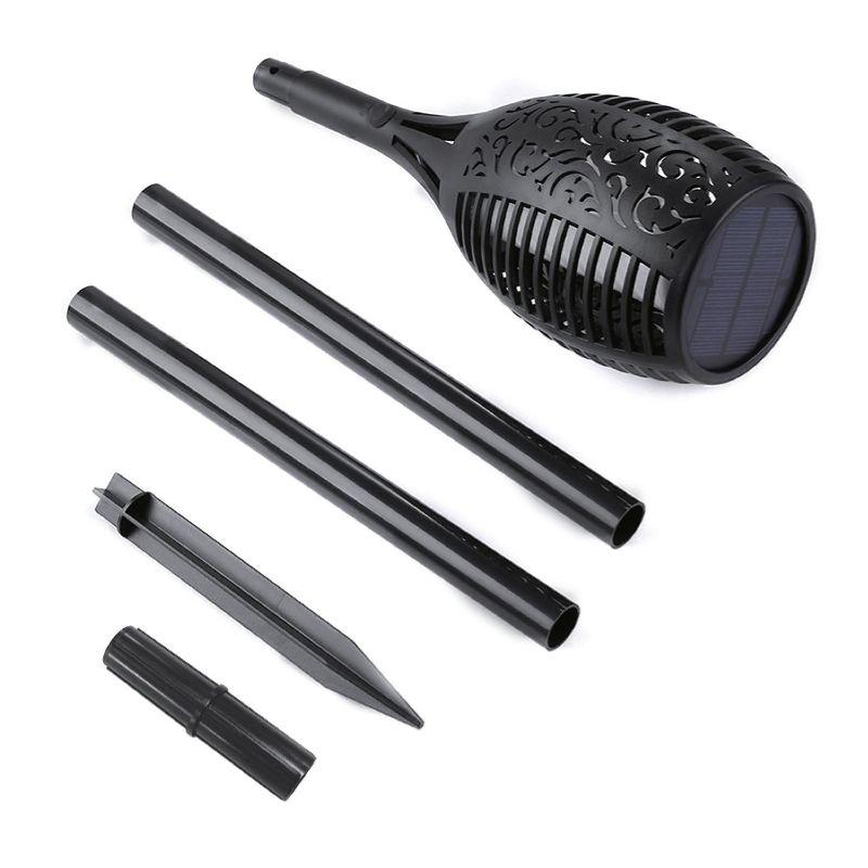 XODO FL1 Solar Outdoor Lights, 4-PK Solar Flickering Light, Pathway Lighting