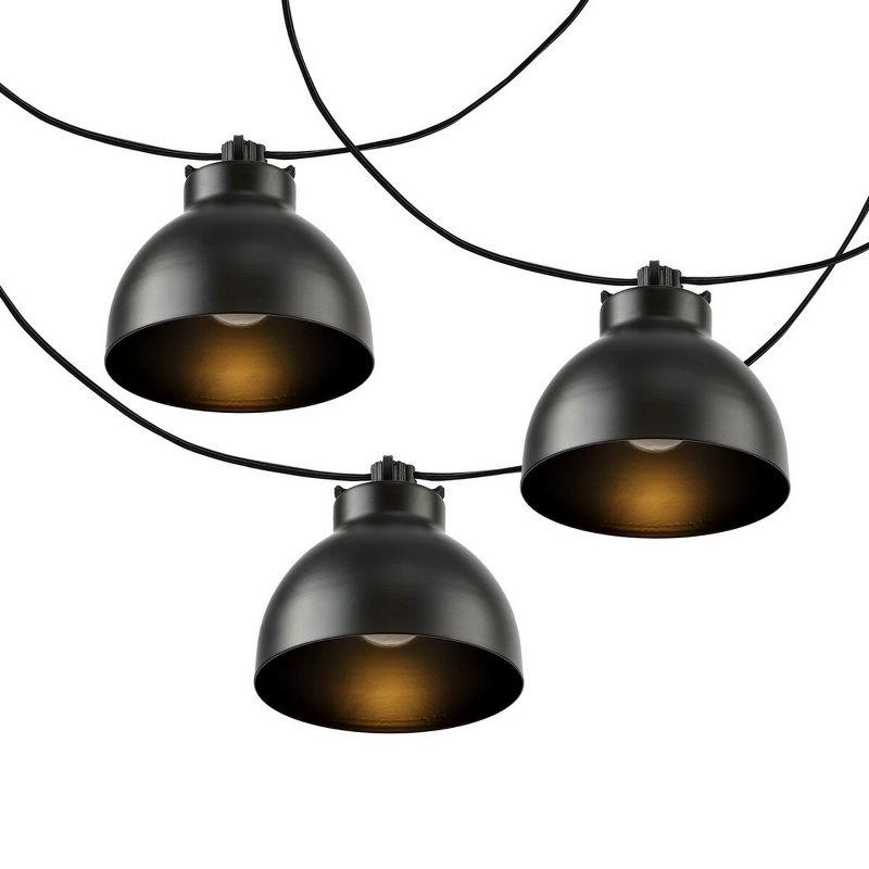 Claudie Black 10-Foot LED Outdoor String Lights