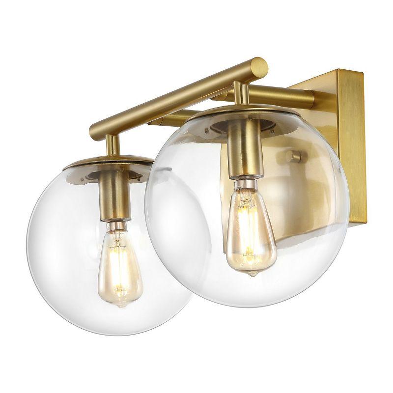 Severa 2 Light 14" Wall Sconce - SCN4125 - Brass - Safavieh