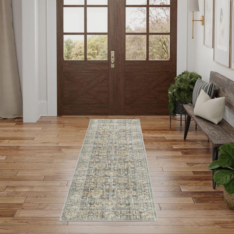 Nourison Traditional Home Vintage Indoor Area Rug Grey 2'3" x 8'