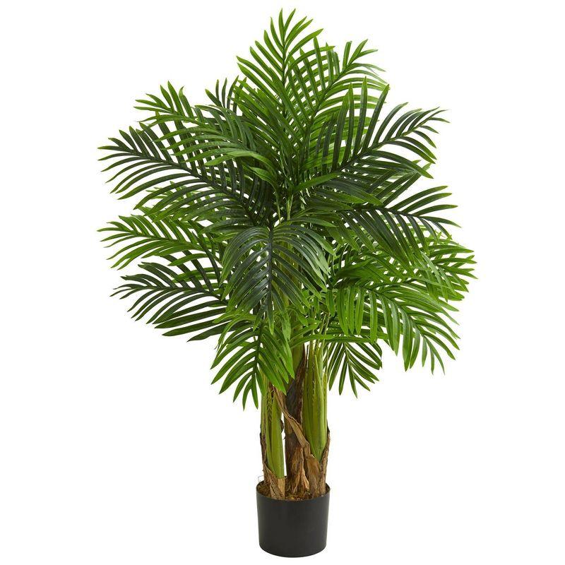Lush Green Kentia Palm 50.5" Artificial Floor Plant in Pot
