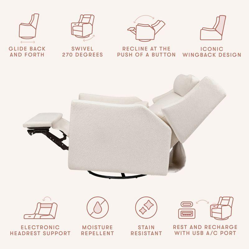 babyletto Kiwi Plus Power Recliner and Swivel Glider with Power Adjustable Headrest and USB Port | AllModern