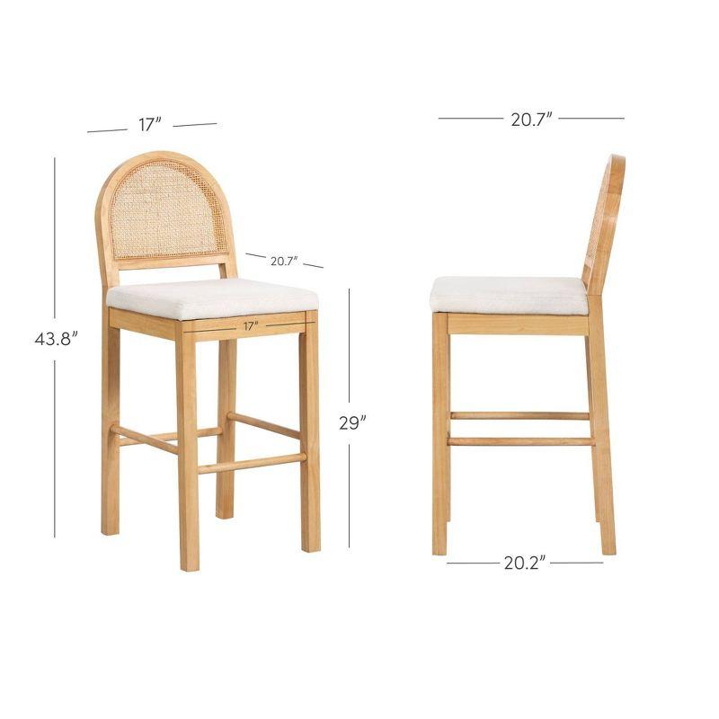 Nathan James Upholstered Counter Stool (Set of 2)