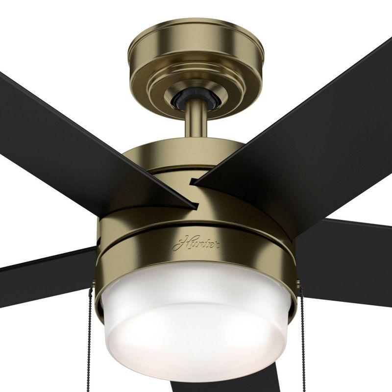 52" Claudette 5 - Blade LED Standard Ceiling Fan with Pull Chain and Light Kit Included