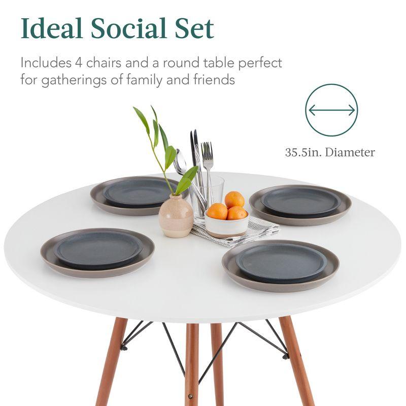 George Oliver Fechter 4 - Person Four Leg Dining Set