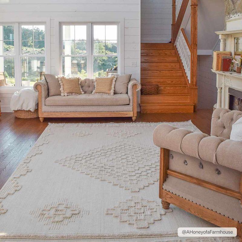 Hauteloom Rosales Cream High&Low Area Rug