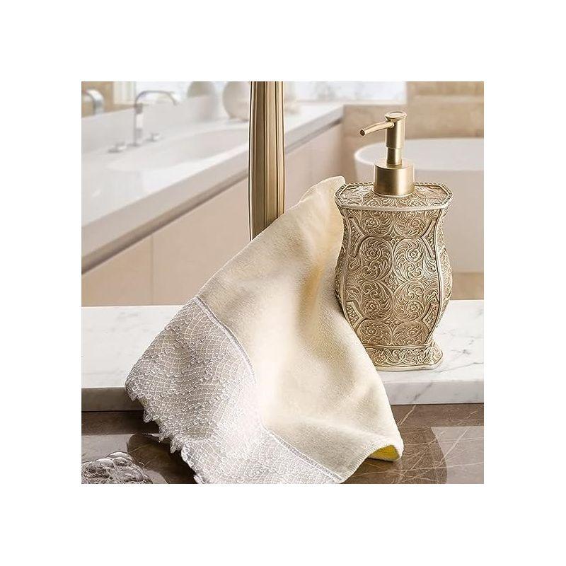 Creative Scents Beige Victoria Bathroom Accessories Set