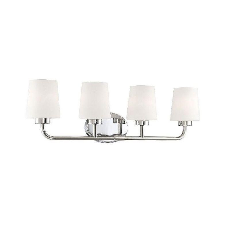 Savoy House Capra 4 - Light Vanity in  Polished Nickel