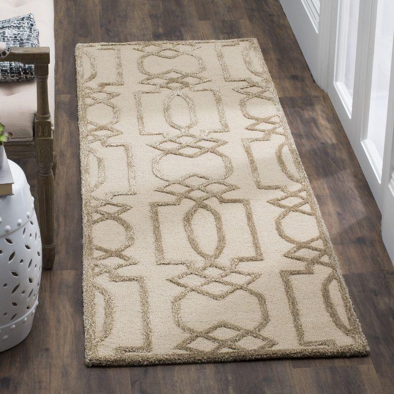 Bella BEL138 Hand Tufted Indoor Runner Rug - Sand/Brown - 2'6"x4' - Safavieh