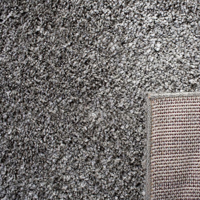 Santa Monica Shag SGN725 Power Loomed Indoor Runner Rug - Silver - 2'3"x11' - Safavieh
